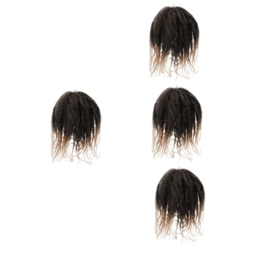 minkissy 4 Stück Raupe Dreadlocks Perücke gästekarten hochzeit haarreif hochzeit braut Häkelnadeln lockige Perücke Häkelgeflecht Häkelzöpfe Weben große Raupe flechten andere Perücken Frau von minkissy