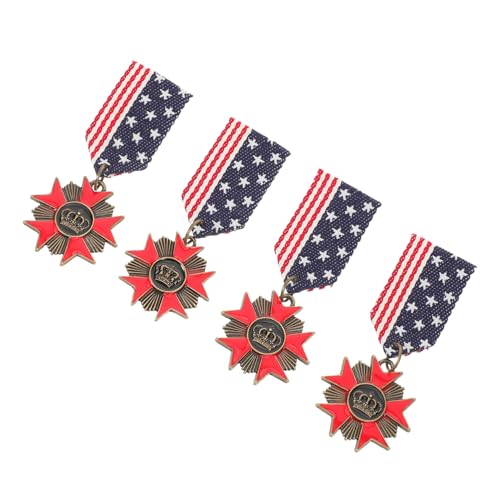 minkissy 4 Stück Retro Metall Abzeichen Brosche Stil Geometrische Anstecknadeln für Jacken Anzüge Leicht und Langlebig Modische Schmuckaccessoires für Jungen und Mädchen von minkissy