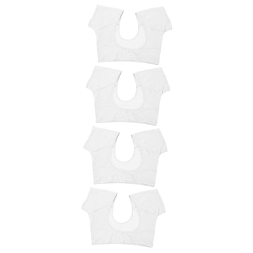 minkissy 4 Stück Schweißpads unter den Achseln Baumwoll-BHs Cami-Tops für Damen Damenunterwäsche Gut schweißabsorbierende Schutzweste Geburtstagsgeschenk waschbar Schweißkissen Schild von minkissy