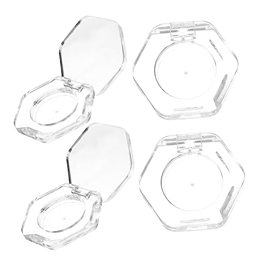 minkissy 4stücke Sechseckige Leere Lidschattenpfannen Nachfüllbare Kosmetikbehälter Für Reisen Make-up-organizer Wiederverwendbare Lidschattenhüllen von minkissy