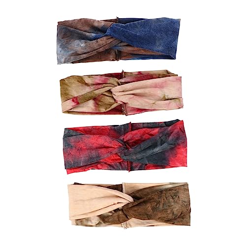 minkissy Elastisches Sport-stirnband 4 Stück Für Damen Fitness Headwrap Yoga Stirnband Modisches Haarband von minkissy