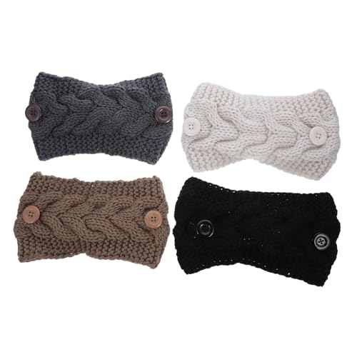 minkissy 4 Stück Stirnbänder mit Schleifen Ohrenwärmer für Damen für Sport Reisen Freizeitaktivitäten von minkissy