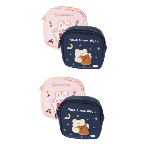 minkissy 4 Stück Tante's Handtuch-Aufbewahrungstasche Beutel Für Damenbinden Mini-münztaschen Multifunktionale Kleine Tasche -Organizer Bindenbeutel Für Die Periode Baumwolle von minkissy