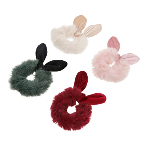 minkissy 4 Stück Teiliges Plüsch Haargummis mit Niedlichen Kaninchenohren Elastische Ponytail Halter für Mädchen Weiche Haarbänder für Alltag Party und Haarschmuck Accessoires minkissy 4 Stück Teiliges Plüsch Haargummis mit Niedlichen Kaninchenohren Elastische Ponytail Halter für Mädchen Weiche Haarbänder für Alltag Party und Haarschmuck Accessoires von minkissy