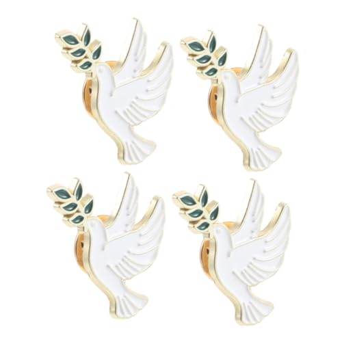 minkissy 4 Stück Vintage Metall Lapel Pins für Damen Tier Broschen für Kleidung Rucksäcke und Taschen Perfektes für Familie und Freunde von minkissy