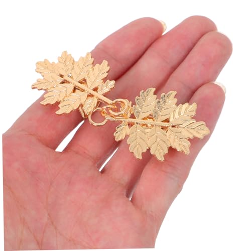 minkissy 4 Stück Vintage Sweater Clips aus Robustem Zinklegierung Blattförmige Strickjacken und Schalklammern Sicherer Halt für Damenstrickjacken Vielseitige Schmucknadeln für Büro Party von minkissy