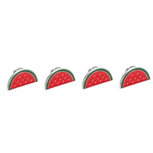 minkissy 4 Stück Wassermelone Brosche Anstecknadel Niedlicher Retro Sweater Clip Langlebiger Damen Schmuck für Kleidung Taschen und Party Accessoire von minkissy