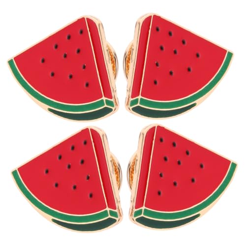 minkissy 4 Stück Wassermelonen Anstecknadel Cartoon Wassermelonen Brosche Wassermelonen Mode Anstecknadel Furit Broschen Brosche Wassermelonen Cartoon Brosche Süße Kleidungsbrosche von minkissy