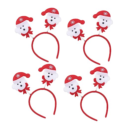 minkissy 4 Stück Geweih Haarband Feiertagsweihnachtsstirnband Festliches Stirnband Weihnachtsfeier Haarband Weihnachts-cosplay-haarband Hirsch Haarband Ältere Weihnachten Haarschmuck von minkissy