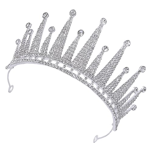 4 x Strass-Krone, -Kopfschmuck, Braut-Kopfbedeckung, Sonnengöttin, Kostüm, Damen, Hochzeits-Tiaras für Braut, -Stirnband, Kostüm, Stirnband für Damen, Kleid, Miss Birthday Crown von minkissy