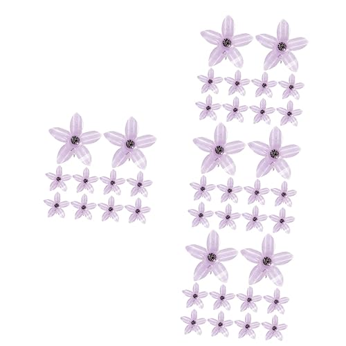 40 Stk Strass-haarspange Für Kinder Haarschmuck Mädchen Violett Ziemlich Sonnenblume Strasssteine von minkissy