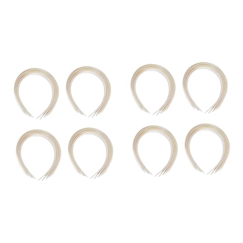 minkissy 40 elegant cosmetic haar zubehör the girl haarschneider- cosmequic haarschneidehilfe Stirnbänder stirnband breites Stirnband breiter Haarreif Material Damen Weiß von minkissy