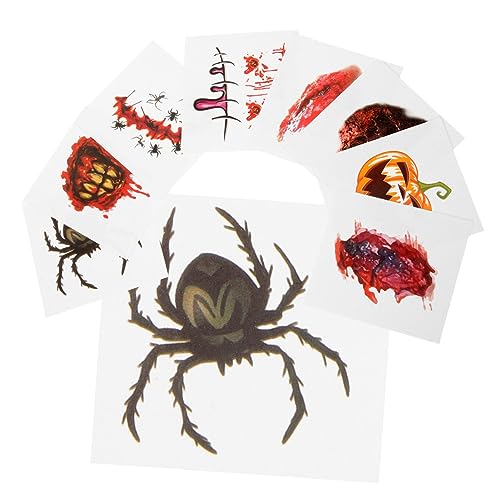 minkissy 40stücke Teiliges Halloween Gesichts-tattoos Realistische Wund Und Narben-aufkleber Für Gruselige Kostüme Und Makeup Für Halloween-feiern Und Cosplay von minkissy