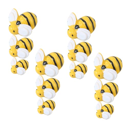 minkissy 40 Stück Bienenkopfschmuckzubehör Sammelalbum Winzige Verzierungen Bienen Dekorationen Kranz Bienen Selber Machen Bienen Zum Basteln Bienenversorgung Harz von minkissy