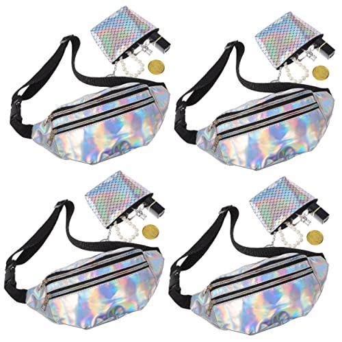 minkissy 4sätze Damen Fanny Pack wasserdichte Und Verstellbare Bauchtasche Für Outdoor-aktivitäten Mit Praktischer Münztasche Für Festivals Joggen Und Sport von minkissy