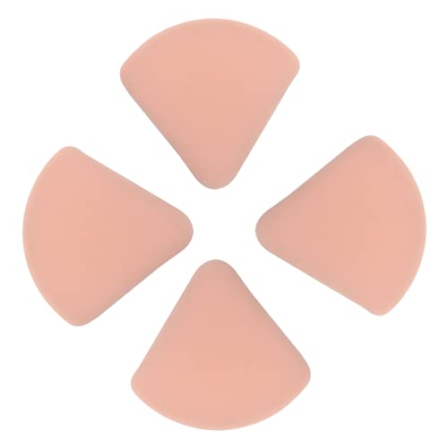 minkissy 4Stücke Handliche Make Up Quasten Wiederverwendbare Puder Puff für Gesicht Geschmeidige Make Up Pads für Reisen Kompakt und Leicht für Damen von minkissy