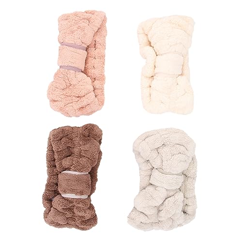minkissy 4Stücke Korallenfleece Stirnbänder Für Damen Elastisches Sport Und Yoga Stirnband Mit Schickem Bowknot Design Für Make Up Und Weiß minkissy 4Stücke Korallenfleece Stirnbänder Für Damen Elastisches Sport Und Yoga Stirnband Mit Schickem Bowknot Design Für Make Up Und Weiß von minkissy