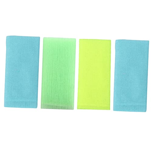 minkissy 4er Set Peeling-handtücher Körperwaschlappen Beinschrubber Duschschrubber Peeling-duschtuch Badetücher von minkissy