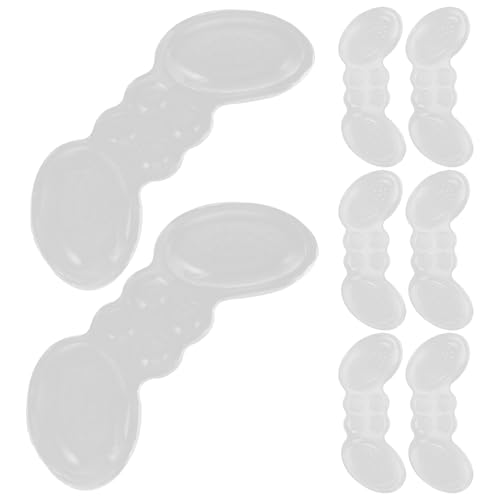 minkissy 4paare Bequeme Silikon-fersenpolster Selbstklebende Fersenschutz-einlagen Für Damen Und Herren Rutschfeste Und Strapazierfähige Fersenunterlagen Für Verschiedene Schuhe von minkissy