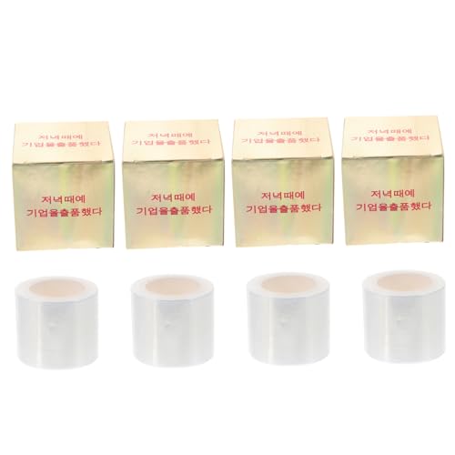 minkissy 4rolle Kunststoff Augenbrauen Durchsichtiges Klebeband Zubehörband Semipermanente Abdeckmaterial Für Augenbrauen Eyeliner Accessoires Für Salon Und Zuhause von minkissy
