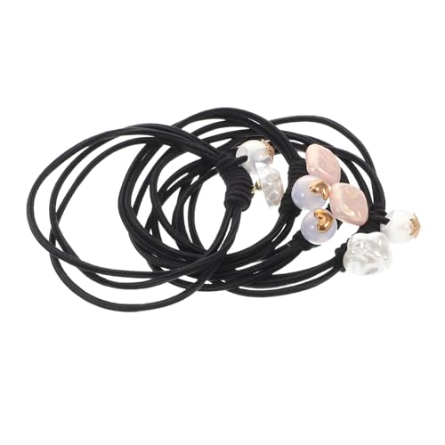 minkissy 4stücke Hochelastische Haargummis Für Mädchen Herz-stern-design Geeignet Für Dichtes Haar Täglicher Gebrauch Und Besondere Anlässe Weich Und Haarschonend von minkissy