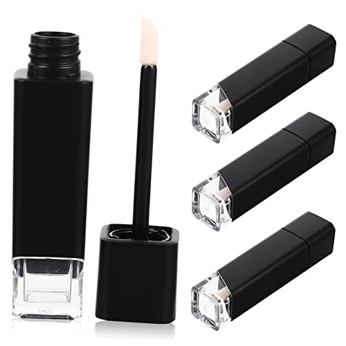 minkissy 4stücke Leere Lipgloss-behälter Kunststoff Lippenbalsam-tuben Nachfüllbare Lipgloss-flaschen Für Frauen Bruchfest Und Sicher von minkissy