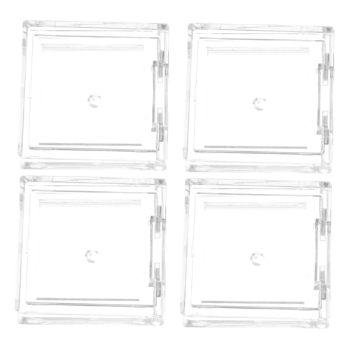 minkissy 4stücke Leere Quadratische Lidschatten-pfannen Transparente Mini-kosmetikbehälter Für DIY Make-up Für Augen Lippen von minkissy