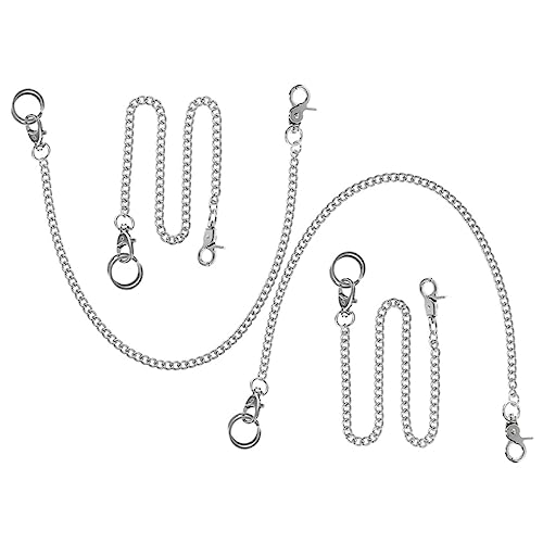 minkissy 4stücke Metall Taschenuhr Kette Mit Schnalle Geldbörsenkette Für Herren Dekorative Jeans Hosen Kette Metallkleiderkette Zubehör Für Handtaschen von minkissy