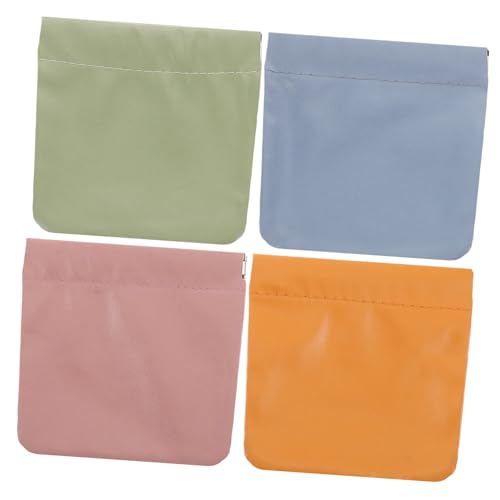 minkissy 4stücke Mini-Lippenstift-Aufbewahrungstasche Mit Druckknopfverschluss Geldbörsen-Organizer Für Innenseite Der Handtasche Kleine Beutel Für Handtasche Münztäschchen Aus von minkissy