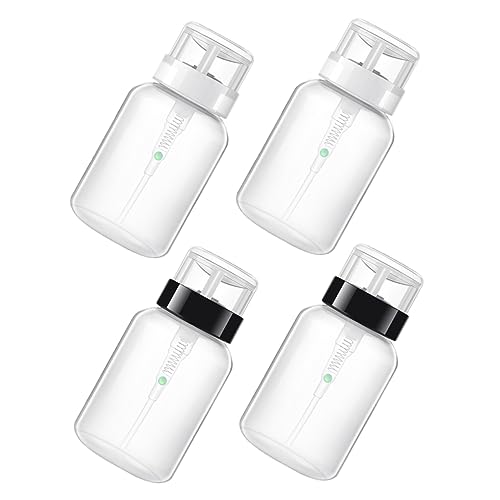 minkissy 4stücke Nagellackentferner-pumpflasche Push-down-flasche Plastikflasche Für Nagellackentferner Make-up-entferner Und Andere Kosmetische Flüssigkeiten von minkissy