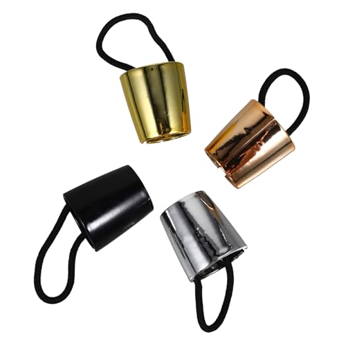 minkissy 4stücke Pferdeschwanzmanschetten Haarring Haargummis Für Damen Pferdeschwanzhalter Dicke Haargummis Für Damenhaar Pferdeschwanz-haarmanschette Elastische Haar Ringe Haar von minkissy