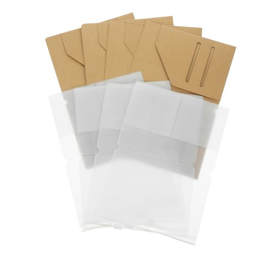 minkissy 4stücke Reisepasshülle Aus Kraftpapier Mit PVC-reisepass-Organizer-geldbörse Für Personalausweis Kreditkarten Dokumente Reisen von minkissy