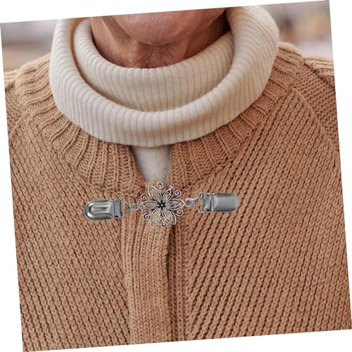 minkissy 4stücke Retro Clips Für Damen Pack Cardigan Clips Vintage Broschen Für Schals Und Kleidung Blickfang Für Jede Gelegenheit Aus Langlebigem Gefertigt Leicht Und Praktisch von minkissy