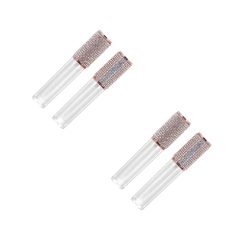 minkissy 4stücke Tragbare Lip Gloss Flaschen Leere Lippenstift-röhrchen Für Lippenbalsam Und Und Wiederverwendbare Tuben Und Buntem Design von minkissy
