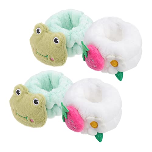 minkissy 4stücke Wasserdichte Handgelenkband Für Gesichtswäsche Flexible Und Saugfähige Make-up-armbänder Für Und Mädchen Für Spa Und Hautpflege von minkissy