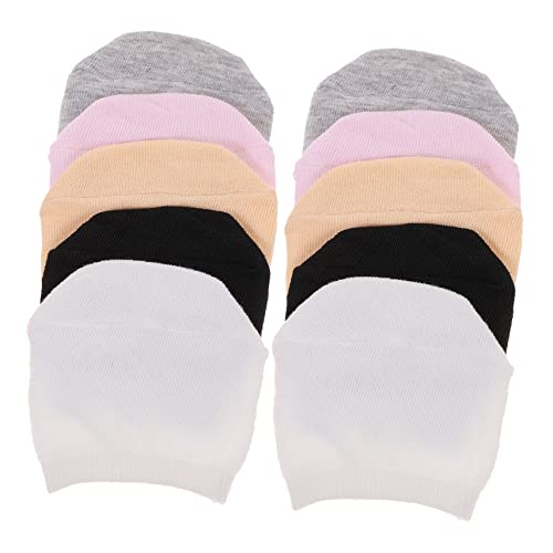 minkissy 5 Paare Unsichtbare Socken Damenoberteil Grip-socken Für Damen Unsichtbare Innensocken Niedrig Geschnittene Socken Spitzensocken Damen Halbsocken Für Erwachsener Shampoo Fräulein von minkissy