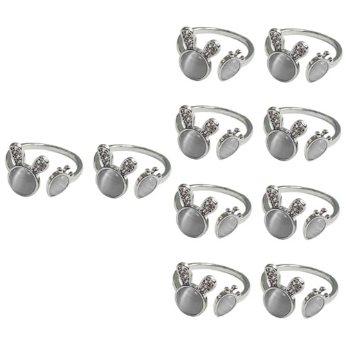 minkissy 5 Sätze Adjustable Bunny Carrot Ring Für Frauen Süßes Fingerjuwel Verstellbarer Fingerring Für Mädchen Mode Und Stil Für Alltag 2 Stück * 5 von minkissy