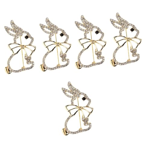 minkissy 5 Sätze Cartoon Kaninchen Broschen Lustige Anstecknadeln Für Kleidung Kreative Dekoration Accessoire Für Damen Für Ostern Und 2 Stück * 5 von minkissy