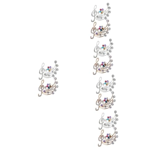 minkissy 5 Sätze Musiknoten Broschen Anstecknadeln Schmuckstücke Für Abendkleider Hüte Einzigartiges Design Für Musikliebhaber Fashion Enthusiasten 2 Stück * 5 von minkissy
