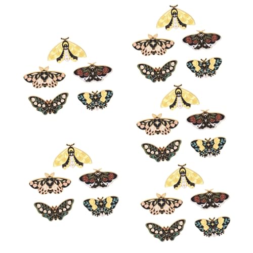 minkissy 5 Sätze Teiliges Emaille Broschen Set Retro Insekten Anstecknadeln Für Frauen Schmuck Für Kleidung Rucksäcke Hüte Langlebige Abzeichen Mit Buntem Design 5 Stück * 5 von minkissy