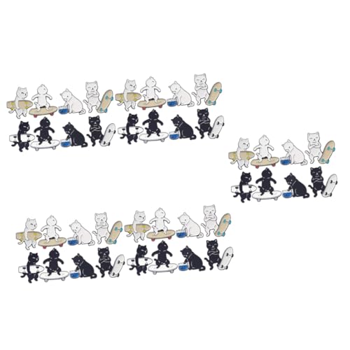 minkissy 5 Sätze Teiliges Katzen Anstecker Cartoon Enamel Pins Für Jacken Taschen Hüte Lustige Broschen Im Gemischten Dekorationszubehör 8 Stück * 5 von minkissy
