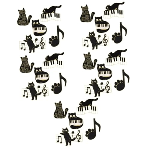 minkissy 5 Sätze Teiliges Katzenbrosche Niedliche Emaille Pins Für Rucksäcke Kleidung Kreative Abzeichen Für Damen Halloween Geburtstage Feiertage Langlebiges Material 5 Stück * 5 von minkissy