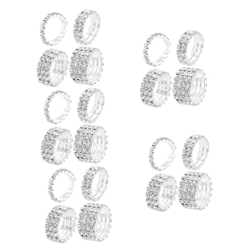 minkissy 5 Sätze Teiliges Ring Set Für Damen Glitzernde Zirkonia Stapelringe Verstellbar Eleganter Schmuck Für Hochzeiten Verlobungen Besondere Anlässe Für Besondere 4 Stück * 5 von minkissy