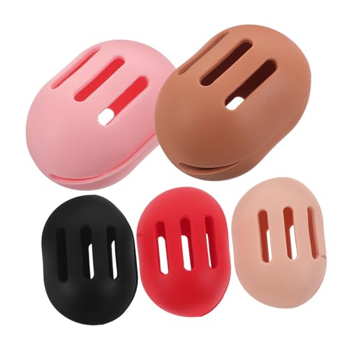 minkissy 5 Stück Aufbewahrungsregal für Schönheitseier Schönheit Egg Organizer Puderquaste Reisetasche Beauty-Ei-Behälter Puderquastenhalter Tragbares Make-up-Schwämmchen Kieselgel von minkissy