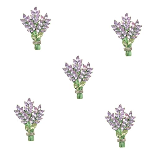 minkissy 5 Stück Brosche für Damen Anstecknadel für Kleidung Schals Hüte mit Funkelnden Strasssteinen für Besondere Anlässe Festliche Veranstaltungen von minkissy