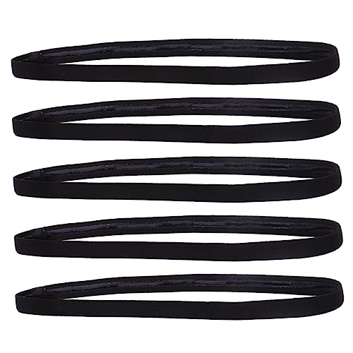 minkissy 5stücke Elastisches Sport-stirnband Yoga-haarband Lauf-stirnbänder Für Männer Und Frauen Schweißabsorbierend Bequeme Trageoption Für Fitness Und Freizeitaktivitäten von minkissy