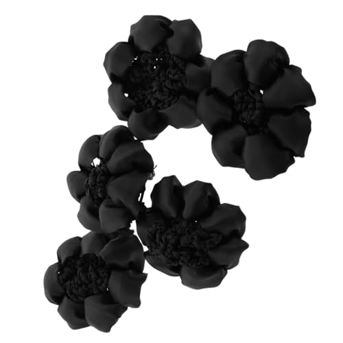 minkissy 5stücke Haarnetz Für Damen Elastischer Haarknotenhalter Wiederverwendbar Schwarz Für Ballett Tanz Und Eiskunstlauf Sorgt Für Sicheren Haltbarkeit von minkissy