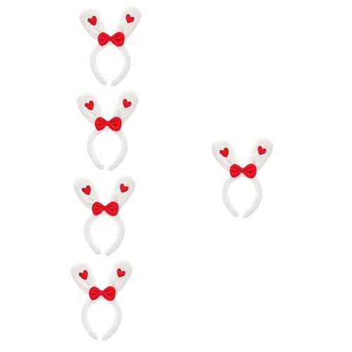 minkissy 5st Hasenohr Stirnband Haarschmuck Hasen Ohren Weiß Tier Fräulein Plüsch von minkissy