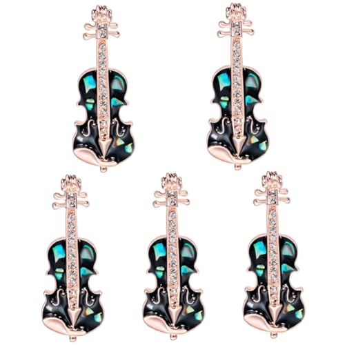 minkissy 5 Stück Lackierte Corsage -stifte Gitarre Schal Brosche Geigenbrosche Pin Brosche Für Musikinstrumente Frauen Brosche Broschennadel Brosche Pin Für Frauen Party Brosche Legierung von minkissy