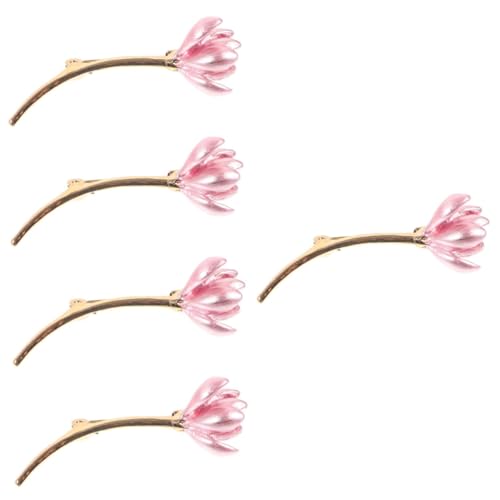 minkissy 5 Stück Seerosenbrosche Broschen für Frauen Blumen- Broschen für Damen im Vintage-Stil Hutbrosche Tulpe Anstecknadel Tulpenstift Hut Zinklegierung Rosa von minkissy
